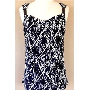 Kenneth Cole Reaction Drape Cowl Blouse tank top S